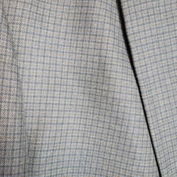 Haggar Blazer Mens 48L Navy Plaid Tailored Sport Coat Jacket Career Business New - Picture 3 of 16